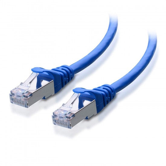 N+S/FTP CAT6A LSZH PATCH CORD MAVİ 1MT