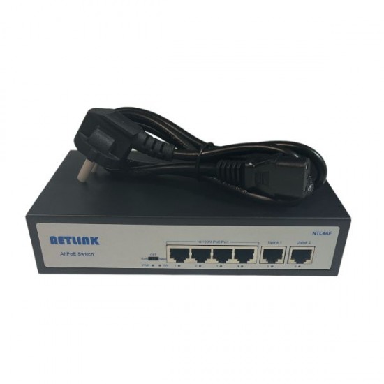 NETLİNK 4 PORT POE SWİTCH