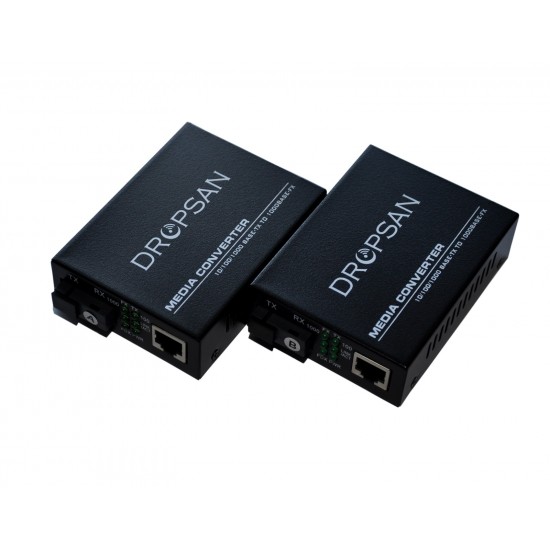 DROPSAN FİBER ETHERNET SM MEDİA CONVERTER