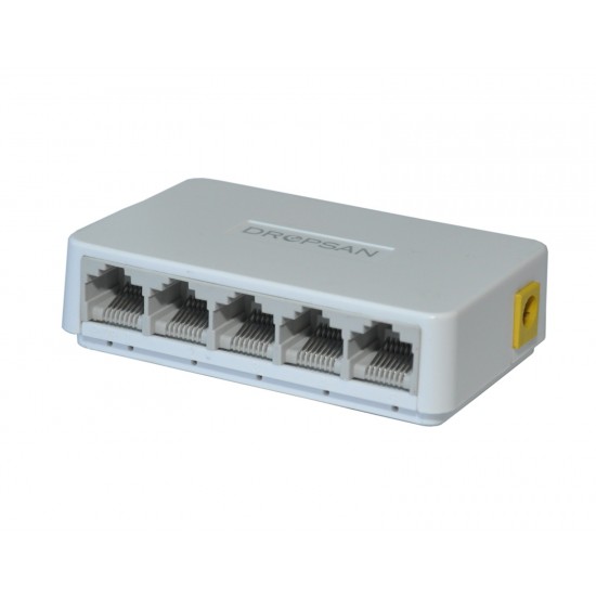 DROPSAN 5 Port 10/100/1000 Gigabit Network Switch (Plastik Kasa)