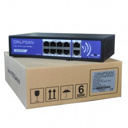 DROPSAN 8 PORT 10/100+2 UPLİNK 1000 POE Switch
