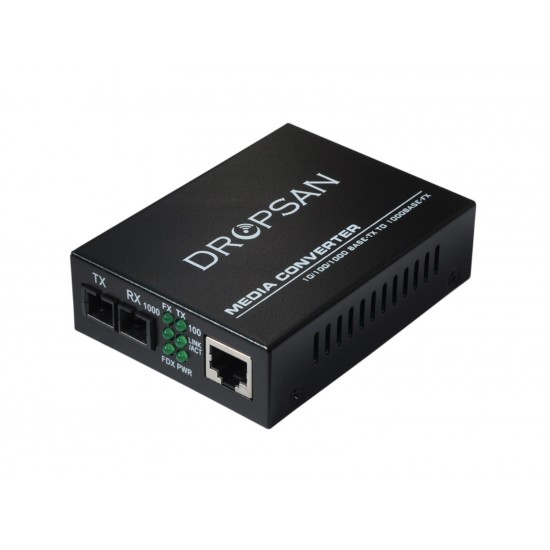 DROPSAN FİBER ETHERNET MM MEDİA CONVERTER