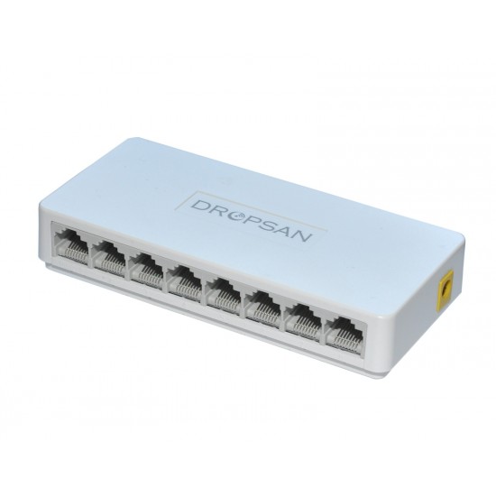 DROPSAN 8 Port 10/100/1000 Gigabit Network Switch (Plastik Kasa)