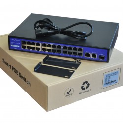 DROPSAN 24 PORT 10/100+2 UPLİNK 1000 POE Switch +1SFP