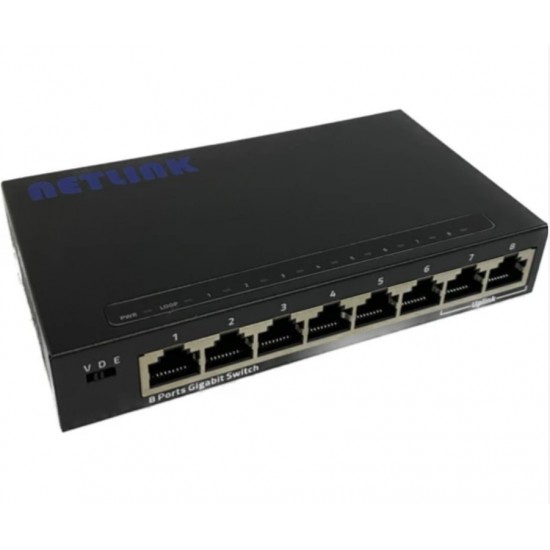 Netlink NTL8GSW 8 Port 10/100/1000 Ethernet Switch