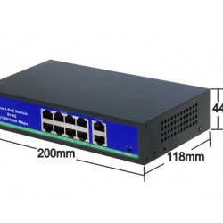 8+2 Port 305M Gigabit PoE Switch