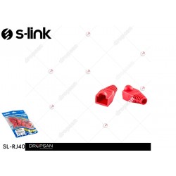 S-link SL-RJ40 RJ45 25 Li Paket Kırmızı Jack Kılıfı S-link SL-RJ40 RJ45 25 Li Paket Kırmızı Jack Kılıfı