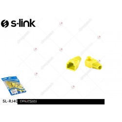 S-link SL-RJ40 RJ45 25 Li Paket Sarı Jack Kılıfı S-link SL-RJ40 RJ45 25 Li Paket Sarı Jack Kılıfı