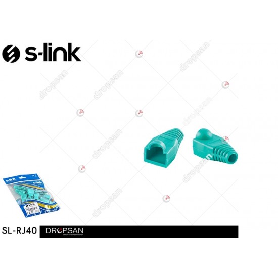 S-link SL-RJ40 RJ45 25 Li Paket Yeşil Jack Kılıfı