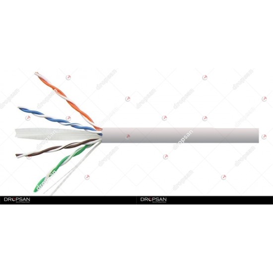 NETLİNK CAT6 UTP 23AWG, LSZH KABLO 500M, Gri