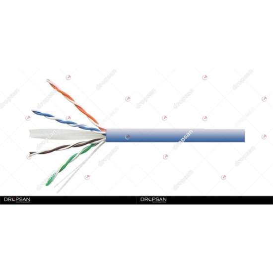 NETLİNK CAT6 UTP 23AWG, LSZH KABLO 500M, Mavi