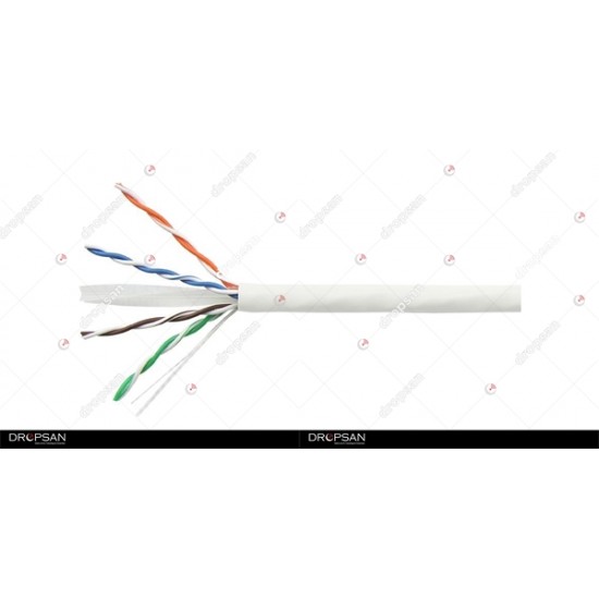 NETLİNK CAT6 UTP 23AWG, LSZH KABLO 500M, Beyaz