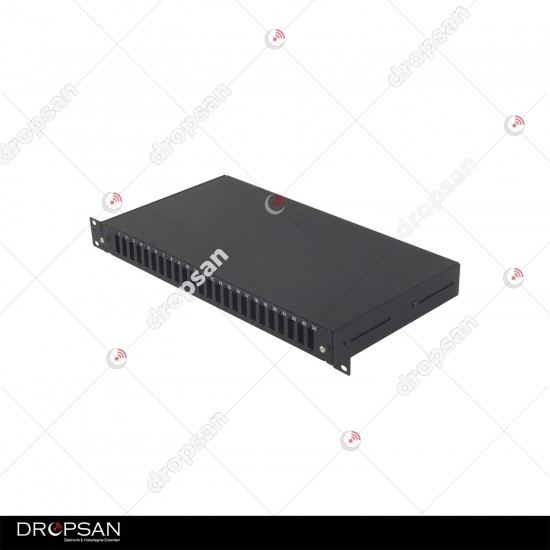 Fibernetim 19" 1U Fiber Optik Patch Panel - 24 port SC Duplex Kapasiteli - boş