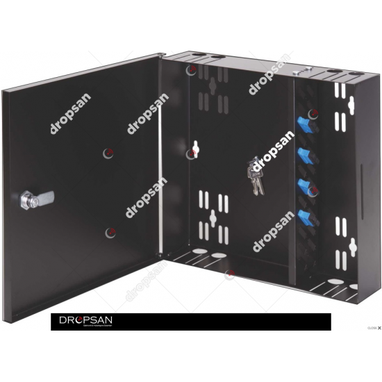 Fibernetim Small Fiber Optic Termination Box - 12 port SC Simplex kapasiteli - boş