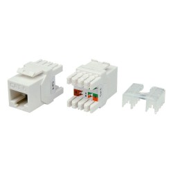 Netlink Cat6 Keystone Jack 180 Derece (Beyaz) Netlink Cat6 Keystone Jack 180 Derece (Beyaz)