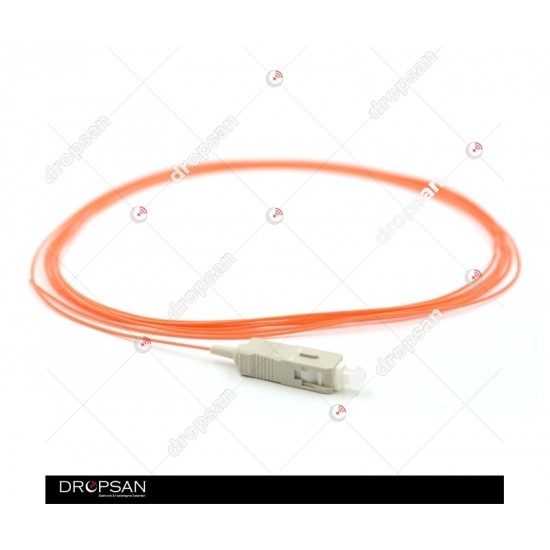 Simplex SC/UPC 50/125 OM2 Multi Mode Fiber Optik Pigtail - 1 Metre