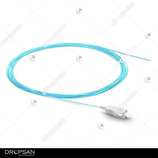 Simplex SC/UPC 50/125 OM3 Multi Mode Fiber Optik Pigtail - 1 Metre