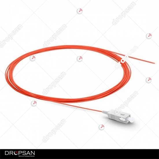 Simplex SC/UPC 50/125 OM2 Multi Mode Fiber Optik Pigtail - 1 Metre