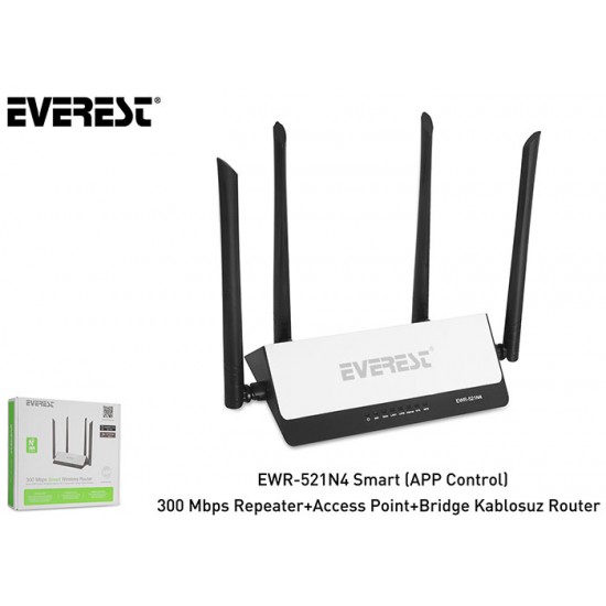 Everest Ewr-521N4 300Mbps Kablosuz Repeater/Access Point/Bridge